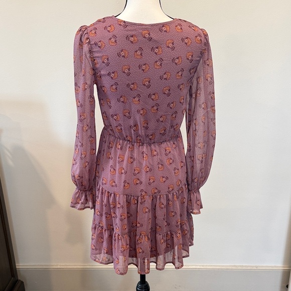 Inspired Hearts Purple Floral Dress Size Small - Picture 8 of 12